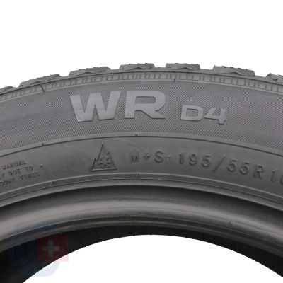 2. 195 55 16 2x NOKIAN 195/55 R16 91H XL WR D4 Winterreifen 2021 6,8-7,2mm