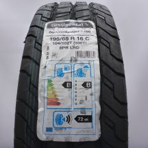  195 65 16C 1x CONTINENTAL 195/65 R16C 104/102T ContiVanContact 100 Sommerreifen 2019 VOLL WIE NEU 
