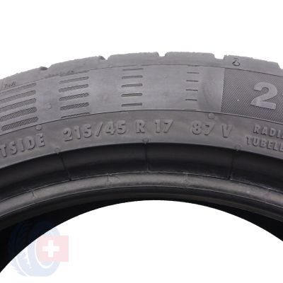 5. 4 x CONTINENTAL 215/45 R17 87V ContiEcoContact 5 Sommerreifen 2016, 2017 6,8-7,2mm