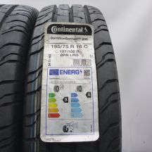2. 195 75 16C 2x CONTINENTAL 195/75 R16C 107/105 ContiVanContact 200 Sommerreifen 2023 VOLL WIE NEU