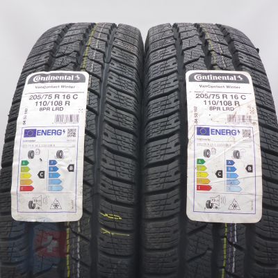 4. 205 75 16C 4x CONTINENTAL 205/75 R16C  110/108R VanContact Winter Winterreifen  2022 VOLL