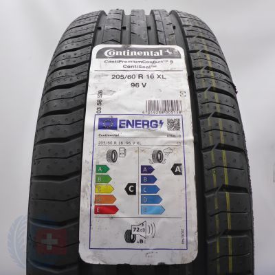 205 60 16 1x CONTINENTAL 205/60 R16 96V XL Seal ContiPremiumContact5 Sommerreifen 2024 VOLL