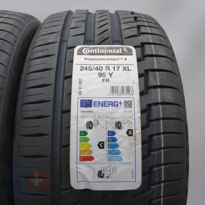 3.  245 40 17 2x CONTINENTAL 245/40 R17 95Y XL PremiumContact 6 Sommerreifen 2022/23 VOLL   3.  245 40 17 2x CONTINENTAL 245/40 R17 95Y XL PremiumContact 6 Sommerreifen 2022/23 VOLL