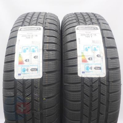 4. 225 75 16 4x CONTINENTAL 225/75 R16 104T ContiCrossContact Winterreifen 2020 WIE NEU VOLL