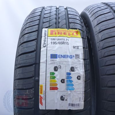 3. 195 65 15 2x PIRELLI 195/65 R15 91V Cinturato P1 Sommerreifen 2023 Ungebraucht  