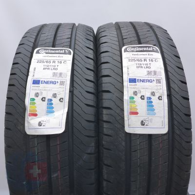 225 65 16C 2x CONTINENTAL 225/65 R16C 112/110T VanContact Eco Sommerreifen 2022 VOLL WIE NEU    225 65 16C 2x CONTINENTAL 225/65 R16C 112/110T VanContact Eco Sommerreifen 2022 VOLL WIE NEU