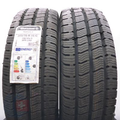  205 70 15C 2x BARUM 205/70 R15C 106/104R Snovanis 3 Winterreifen 2022 Ungebraucht  