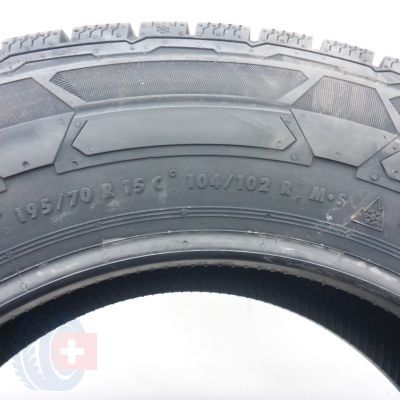 4. 195 70 15C 1x CONTINENTAL 195/70 R15C 104/102R VanContact Winterreifen 2023 VOLL