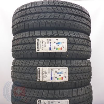 225 75 16C 4x CONTINENTAL 225/75 R16C116/114R VanContact Winter Winterreifen 2022 VOLL