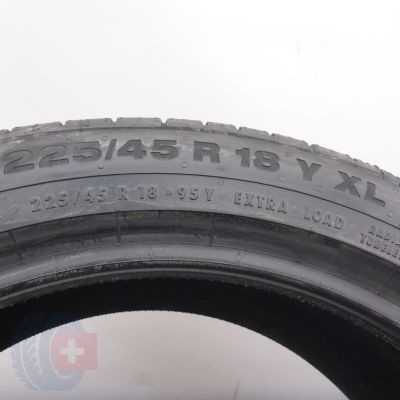 7. 225/45 R18 2x CONTINENTAL 95Y XL ContiSportContact 5 BMW Sommerreifen 2024  VOLL WIE NEU 
