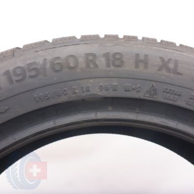 3. 195 60 18 1x CONTINENTAL 195/60 R18 96H XL WinterContact TS870P Winterreifen 2023 WIE NEU VOLL