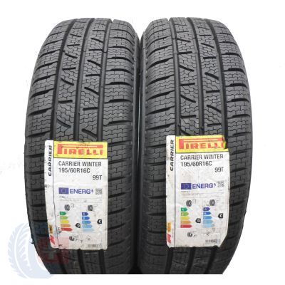 195/60 R16C 2x PIRELLI 99/97T Carrier Winter Winterreifen 2021 VOLL WIE NEU