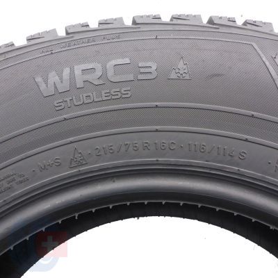 6. 215 75 16C 2x NOKIAN 215/75 R16C 116/114S WRC3 Winterreifen 2017 7,8-8mm