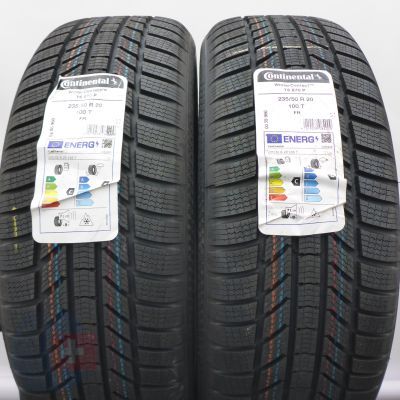 5. 235 50 20 4x CONTINENTAL 235/50 R20 100T WinterContact TS870P Winterreifen 2024 WIE NEU VOLL