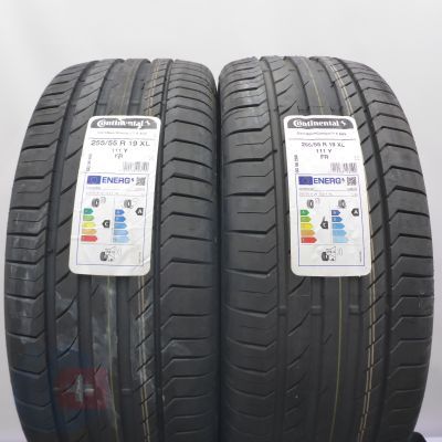 5. 255 55 19 4x CONTINENTAL 255/55 R19 111Y ContiSportContact 5 SUV Sommerreifen 2022/23 WIE NEU VOLL