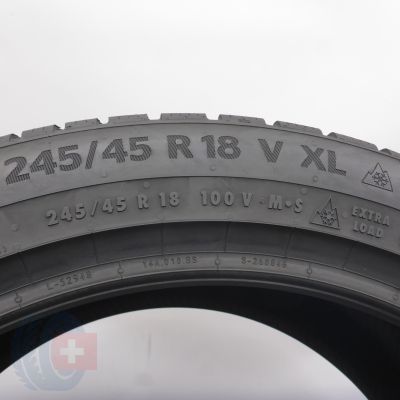 7. 245 45 18 2x CONTINENTAL 245/45 R18 100V XL WinterContact TS 870 P Winterreifen 2021 7.8-8mm