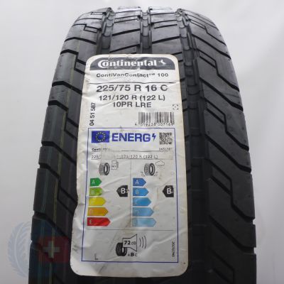 2.  225 75 16C 1x CONTINENTAL 225/75 R16C 121/120R ContiVanContact 100 Sommerreifen 2023 Ungebraucht  