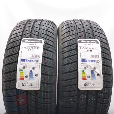 4. 215 55 16 4x BARUM 215/55 R16 97H XL Polaris 5 Winterreifen 2023 VOLL WIE NEU 