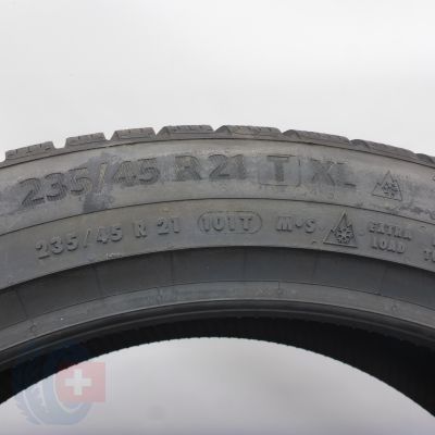 6. 235 45 21 2x CONTINENTAL 235/45 R21 101T XL WinterContact TS 870 P Winterreifen 2023  VOLL WIE NEU 