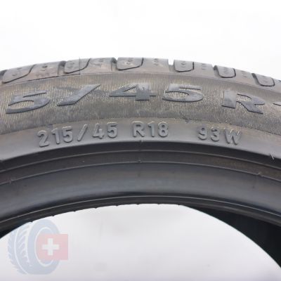 6. 215 45 18 2x PIRELLI 215/45 R18 93W XL Cinturato P7 Sommerreifen 2020 Ungebraucht  