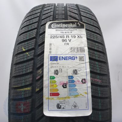 225 45 19 1x CONTINENTAL 225/45 R19 96V XL WinterContact Ts870P Winterreifen 2022 VOLL