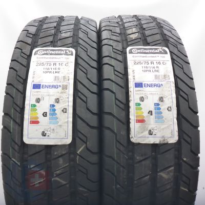  225 75 16C 2x CONTINENTAL 225/75 R16C  118/116R ContiVanContact 100 Sommerreifen 2022 Ungebraucht  