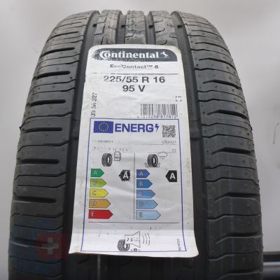 225 55 16 1x CONTINENTAL 225/55 R16 95V EcoContact6 Sommerreifen 2022
