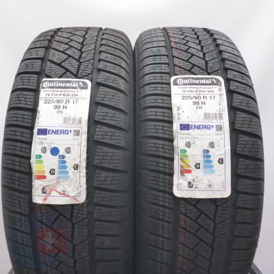 225 60 17 2x CONTINENTAL 225/60 R17 99H XL WinterContact TS 830 P RFT Winterreifen 2022 VOLL