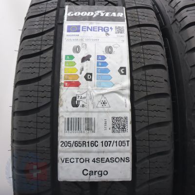 3. 205 65 16C 4x GOODYEAR 205/65 R16C 107/105RT Vector 4Seasons Cargo Ganzjahresreifen 2024 Ungebraucht  