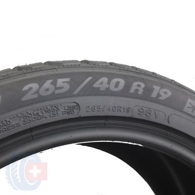 7. 4 x MICHELIN 265/40 R19 98V Pilot Alpin NO Winterreifen  2012 VOLL UNGEBRAUCHTE 