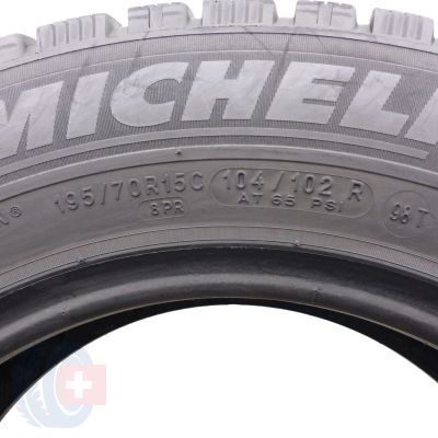 6. 195 70 15C 4x MICHELIN 195/70 R15C 104/102R Agilis Alpin Winterreifen 7,5-8,5mm 2022/23