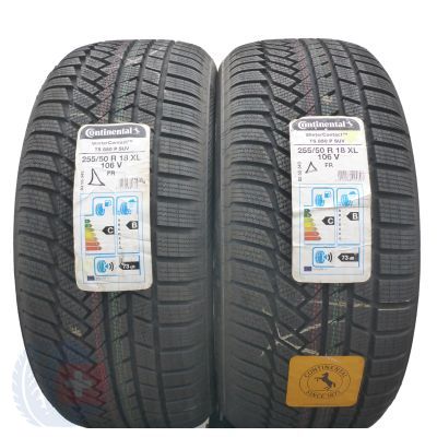 4. 255 50 18 4x CONTINENTAL 255/50 R18 106V XL WinterContact TS850P SUV Winterreifen 2020 VOLL Wie Neu