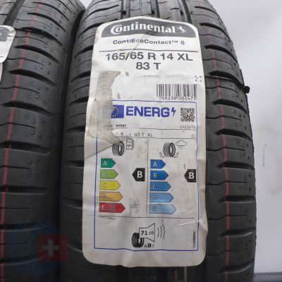 2. 165 65 14 4x CONTINENTAL 165/65 R14 83T XL ContiEcoContact 5 Sommerreifen 2022 Ungebraucht  