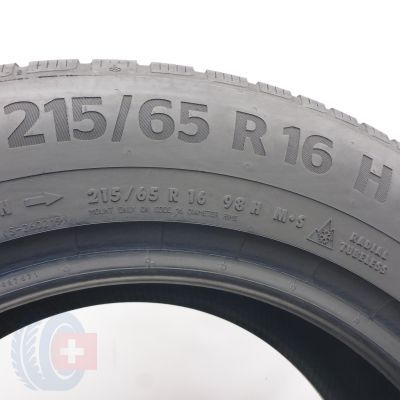 4. 215 65 16 2x CONTINENTAL 215/65 R16 98H WinterContact TS870P Winterreifen 2024 7,5-7,8mm