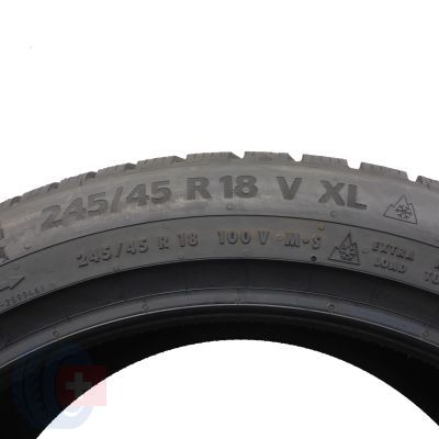 5. 245 45 18 1x CONTINENTAL 245/45 R18 100V XL WinterContact TS 870 P Winterreifen 2022 VOLL WIE NEU 