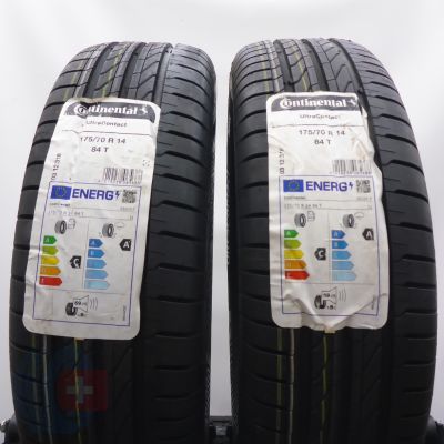 3. 175 70 14 4x CONTINENTAL175/70 R14 84T UltraContact  Sommerreifen 2024 VOLL WIE NEU 