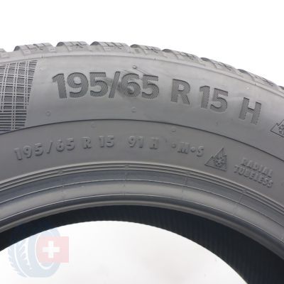 6.  195 65 15 2x CONTINENTAL 195/65 R15 91H WinterContact TS860 Winterreifen  8mm