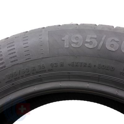 7. 195 60 16 4 x CONTINENTAL 195/60 R16 93H XL ContiEcoContact 5 Sommerreifen 2019/2021 VOLL WIE NEU 