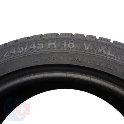 6. 245 45 18 4x GISLAVED 245/45 R18 100V XL Euro Frost 6 Winterreifen 7,2-8,2mm 2022 Wie Neu