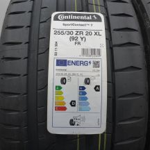 2. 255 30 20 2x CONTINENTAL 255/30 R20 92Y XL SportContact7 Sommerreifen 2022 WIE NEU VOLL
