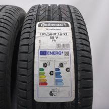 2.  195 50 16 2x CONTINENTAL 195/50 R16  88V XL UltraContact Sommerreifen 2023 VOLL WIE NEU 