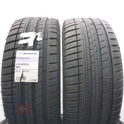 5.  215 45 16 4x MICHELIN  215/45 R16  90V XL Pilot Sport 3 A0 Sommerreifen 2025 VOLL WIE NEU