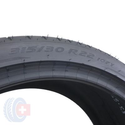 4. 2 x PIRELLI 315/30 R22 107Y XL P Zero BMW Sommerreifen 2019, 2022  5,5-6mm