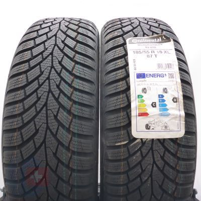 185 55 16 2x CONTINENTAL 185/55 R16 87T XL WinterContact TS860 Winterreifen 2022 Ungebraucht  