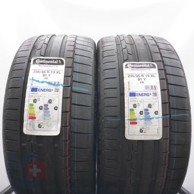 235 35 19 2x CONTINENTAL 235/35 R19 91Y XL SportContact 6 BMW Sommerreifen 2022 Ungebraucht  