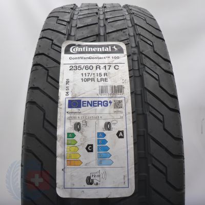 235 60 17C 1x CONTINENTAL 235/60 R17C 117/115R ContiVanContact 100 Sommerreifen 2022 VOLL