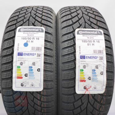 185 50 16 2x CONTINENTAL 185/50 R16 81H WinterContact TS 870 Winterreifen 2023 VOLL WIE NEU   185 50 16 2x CONTINENTAL 185/50 R16 81H WinterContact TS 870 Winterreifen 2023 VOLL WIE NEU