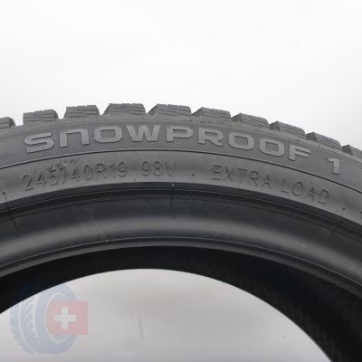7. 245 40 19 4x NOKIAN 245/40 R19 98V XL Snowproof 1 Winterreifen 2024 7,2-7,6mm