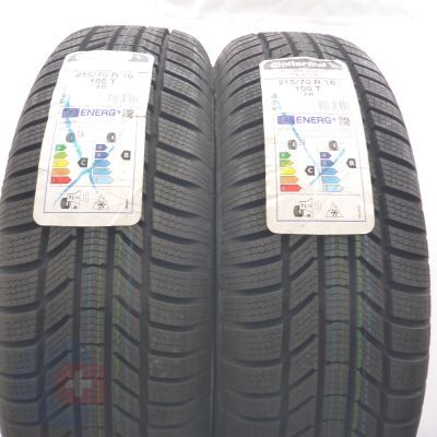 215 70 16 2x CONTINENTAL 215/70 R16 100T WinterContact TS870P Winterreifen 2022 VOLL