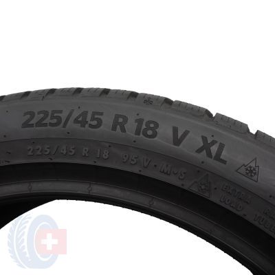5. 225 45 18 2x CONTINENTAL 225/45 R18 95V XL WinterContact TS870P Winterreifen 2022, 2023 7,5-8mm